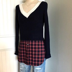 🔴Venus Mixed Media Sweater/Tunic